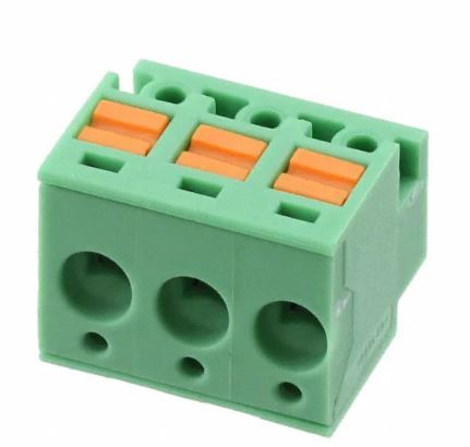 KLM 3PIN 180° FEMALE SINIF BLOCK PLUG 3POS 90° 5mm THT (651-1805520 / Pluggable Terminal Blocks 3 Pos 5mm pitch  Sprin)