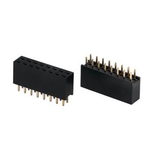 CONN HEADER 16P (2x8) 2.54mm BLACK FEMALE THT - BYTE 27221  - DS1023-2X8S21