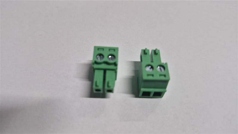 TERM 2P 3.81MM GREEN FEMALE  (*)