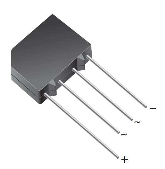 DIODE BRIDGE 2A 1000V GLASS PASSIVATED THT (2KBP10M-E4-51)