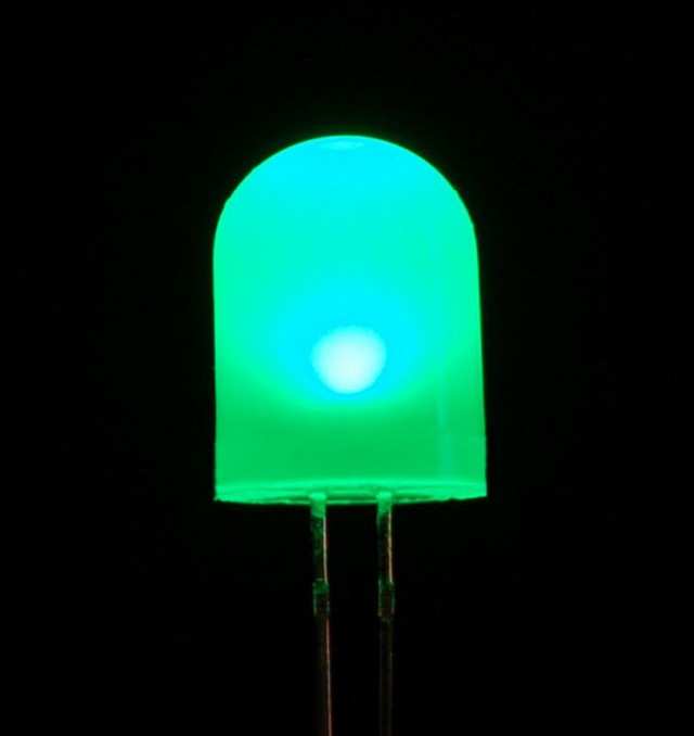 LED 3MM GREEN DIFFUSED 4.0~18.0 mcd SB THT (3G4HD-G03-CT)