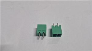 TERM 2P 3.81mm 180° GREEN CLOSED MALE THT - BYTE 27225  - ZB15EDGV-3.81-2P