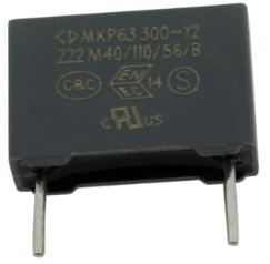 CAP. POL. 2n2 300VAC 10MM 20% THT - BYTE 03084  - C43Q1222M40C450