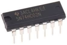 IC GATE NOR 4CH 2-INP 2V ~ 6V 14DIP THT - BYTE 27418  - SN74HC02N