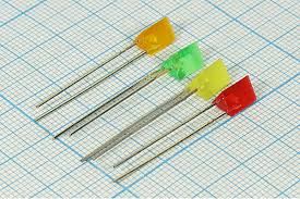 LED YELLOW SUQRE DİFFUSED STD 2.1V 6mcd 80mW 5 x 9.5MM THT - BYTE 27517  - BL-R3130A-T