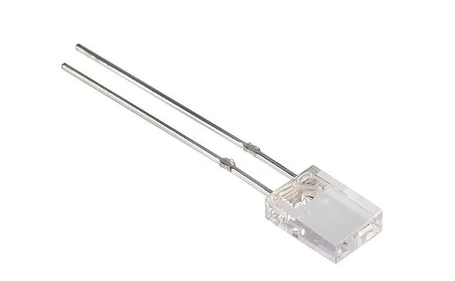 LED BLUE FLAT CLEAR STD 3.2V 500mcd 72mW 5 x 6.8MM THT (YSB564W)