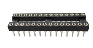 IC-SOCKET 28P 7.62mm PRECISION THT - BYTE 27913  - ICM-328-1-GT-HT