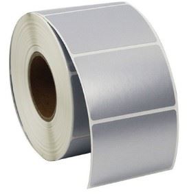 ETİKET BASKISIZ SILVERMAT 12x6mm   - BYTE SM01316  - *