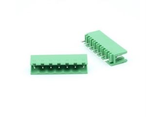 TERM 7P 7.62mm 180° GREEN OPEN MALE THT - BYTE 28150  - 2EGTV-7.62-07P-14-00AH