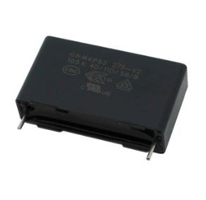 CAP POL 1uf 275VAC 27.5mm 10% X2  CUT LEAD 4mm THT - BYTE 28151  - C42P2105KBSC400