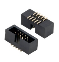 BOX HEADER 10P(2x5) 1.27mm MALE BLACK V/T SMD (L-KLS1-202C-10-T-B)