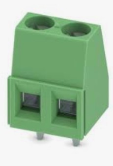 TERM. BLOCK 2P 5.00mm 180° PCB TYPE GREEN THT (*)