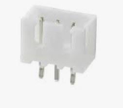 CONN 2P 2.50mm 180° WHITE MALE THT - BYTE 28429  - *