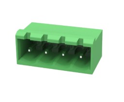 TERM 4P 5.08mm 90C GREEN CLOSED MALE THT (2EDGRC-5.08-4P-G01)