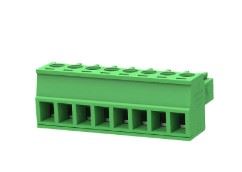TERM 8P 3.81mm GREEN FEMALE THT - BYTE 28761  - 15EDGK-3.81-8P-G01