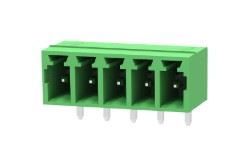 TERM 5P 3.81mm 90C GREEN CLOSED MALE THT - BYTE 28764  - 15EDGR-3.81-5P-G01