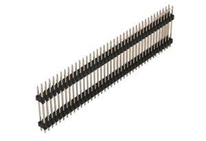 PIN HEADER 80P(2x40) 2.54mm MALE V/T THT - BYTE 28800  - L-KLS1-218-2-80-S-3X6X27