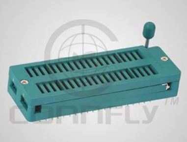 IC-SOCKET 24PIN ZIF GREEN CONNFLY (DS1043-240G)