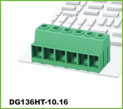 TERM.BLK.10.16MM 1P PCB TYPE GREEN GAOSONG - BYTE 03682  - DG136HT-10.16-01P-14-00S