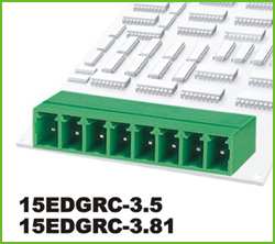 TERM 3P 3.81MM 90* CLOSED MALE THT (15EDGRC-3.81-03P-16-00AH)