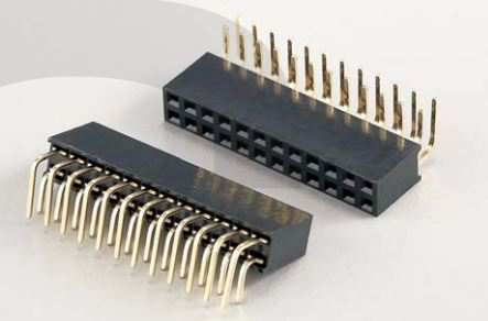 HEADER 8PIN(2x4) 2.54mm 90* FEMALE THT (L-KLS1-208-2-08-R )