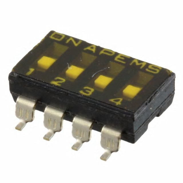 SWITCH SLIDE DIP SPST 25MA 24V SMD (DMR04TTR)