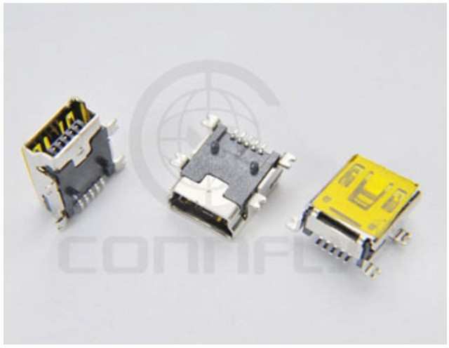 CONN USB MINI B TYPE 5P 90* FEMALE SMD  (DS1104-B60SRS)