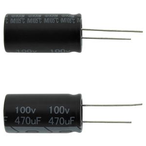 CAP EL 470uF 100V 16x31.5 7.5MM THT - BYTE 05594  - PKRM-100V471MJ315