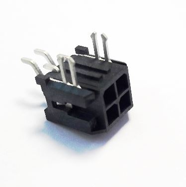 CONN MX3.4PIN(2X2) BLACK 90* MALE SMD (L-KLS1-XM1-3.00-2x02-RMT  )