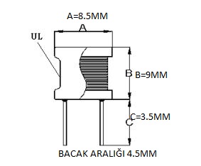 IND 33UH 1A 8X10X4.5MM THT (*)