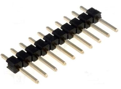 PIN HEADER 20P(1x20) 3X11MM 2.54mm 180* THT  (DK501-1X20SBT-3X11MM)