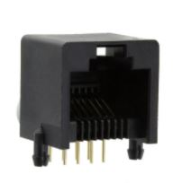 CONN JACK 8P8C R/A BLACK THT (615008148521)