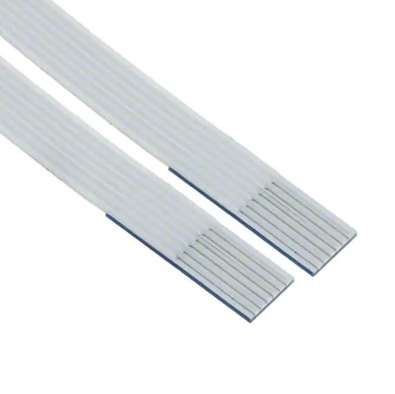 CABLE FLAT FLEXIBLE 5P 1.00mm 30AWG 100mm WHITE (DS1057-03-1H05W4L6E1A)