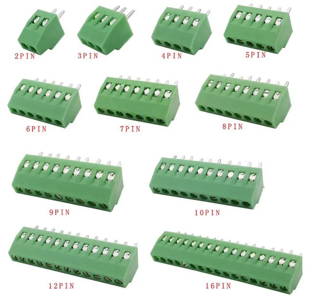 TERM BLK 5.00MM 2P PCB TYPE 0 BOY GREEN THT (DG126-5.0-02P-14-95AH)