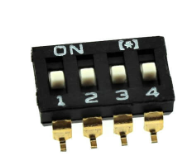 SWITCH DIP 4 WAY BLACK SMD (DS1040-01-04SBWB)