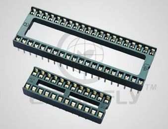 IC-SOCKET 8PIN DUAL WIPE 0.3"(7.62MM) CONNFLY THT (DS1009-08AT1NX-2A2)