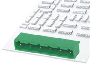 TERM.BLK.7.62MM 3P 90C MALE GREEN CLOSED - BYTE 06873  - 2EGTRC-7.62-03P-14-00AH