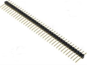 HEADER 8P (1x8) 2.54MM 12MM 180* MALE THT  - BYTE 07269  - KLS1-207-1-40-S-3X5.5X11