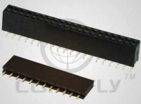 HEADER 1x12 2.54MM 180* FEMALE THT - BYTE 07311  - DS1023-1X12S22