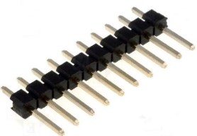 PIN HEADER 1x5 2.54mm MALE THT V/T   (DK501-1X5SBT-3X12MM)