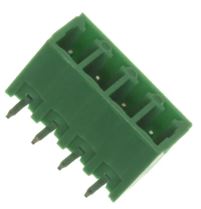 KLM 4 PIN TERM BLOCK HDR 4POS 90°DEG 3.81MM MALE THT - BYTE 07468  - 691322310004