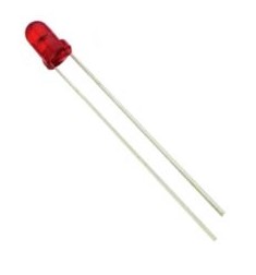 LED RED 3mm 1.9V-2.1V 100-200MCD THT  (R304RD)