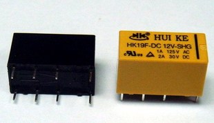 RELAY DOUBLE CONTACT 12VDC 2A TELECOM THT  (JRC19F-DC12)