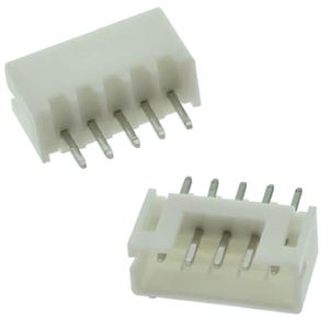 CON.T.B. 2MM 5P 180C MALE WHITE THT - BYTE 08792  - DS1066-5MVW6X