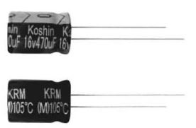 CAP EL 100uF 35V 6.3x11MM 2.5MM 105C TB THT - BYTE 08865  - PKRM-035V101ME110-T2.5