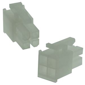 CONN 4P (2x2) 4.20MM MALE HOUSING MINI FIT - BYTE 09058  - L-KLS1-4.20-2X02-MH