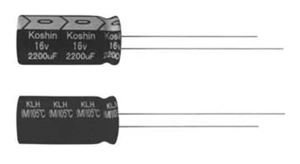 CAP EL 220uF 10V 105C 6.3x11 5mm 2000H THT - BYTE 09085  - PKLH-010V221ME110-T/A5.0