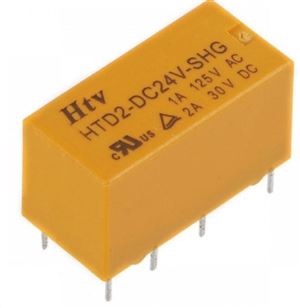 RELAY TELECOM 24V 2A THT - BYTE 09172  - HTD2-DC24V-SHG