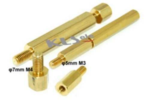 DISTANCE PCB 15.00mm M3 BRASS  (L-KLS8-DBL-M3-E5.0-L15)