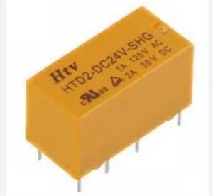 RELAY 2A 24VDC 2PNC 20.2x10mm THT - BYTE 09280  - HTD2-DC24-SHG